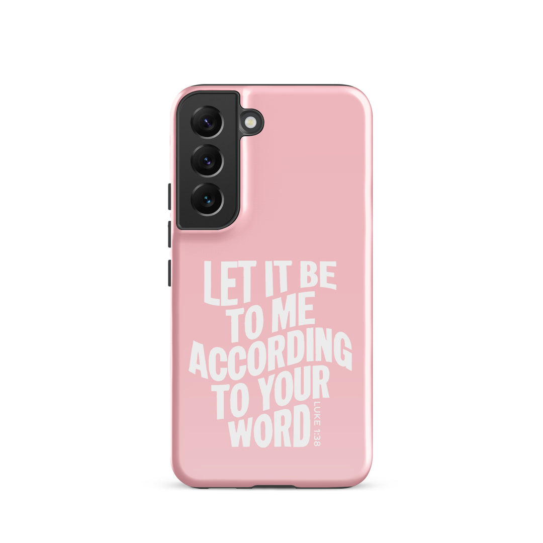 Christian Phone Case According To Your Word Pink for Samsung® Samsung® Phone Cases Glossy Samsung Galaxy S22 