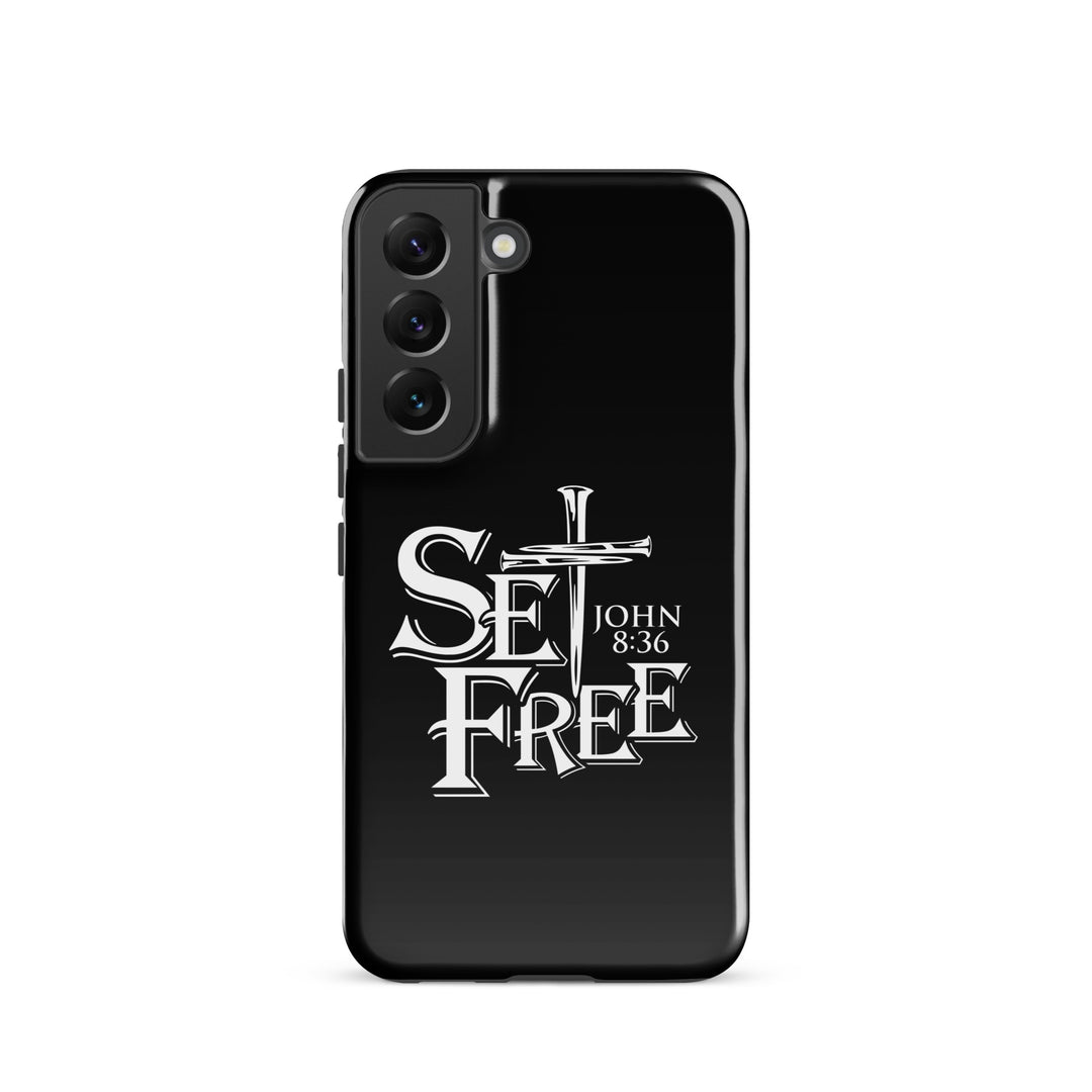 Christian Phone Case Set Free Black for Samsung® Samsung® Phone Cases Glossy Samsung Galaxy S22 