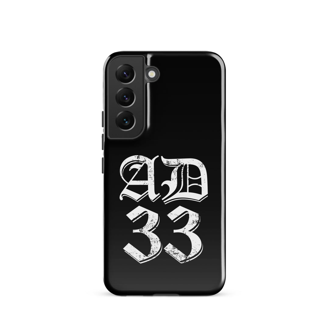 Christian Phone Case AD 33 Old English Black for Samsung® Samsung® Phone Cases Glossy Samsung Galaxy S22 