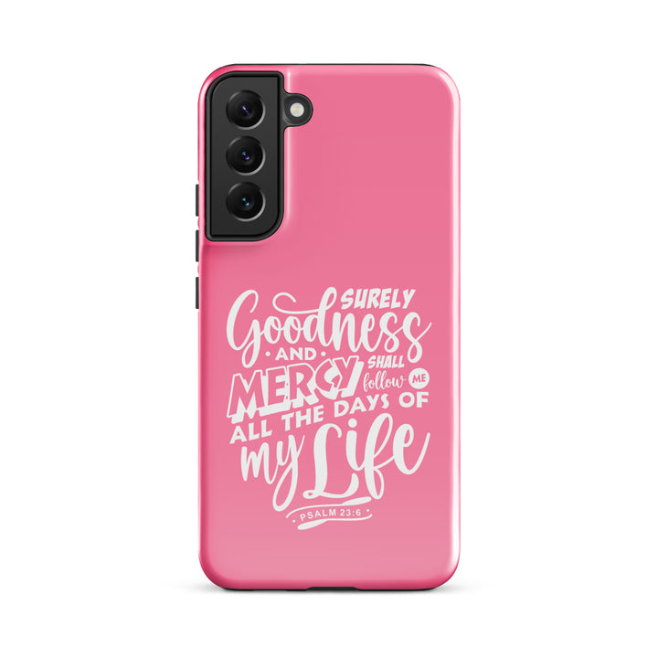 Christian Phone Case Goodness and Mercy for Samsung® Samsung® Phone Cases Glossy Samsung Galaxy S22 Plus 