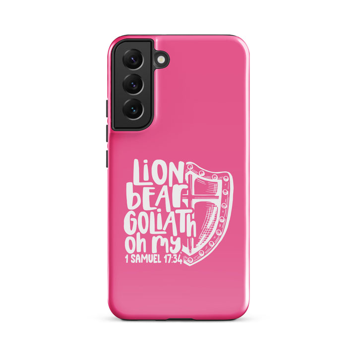 Christian Phone Case Lion Bear Goliath Oh My for Samsung® Samsung® Phone Cases Glossy Samsung Galaxy S22 Plus 