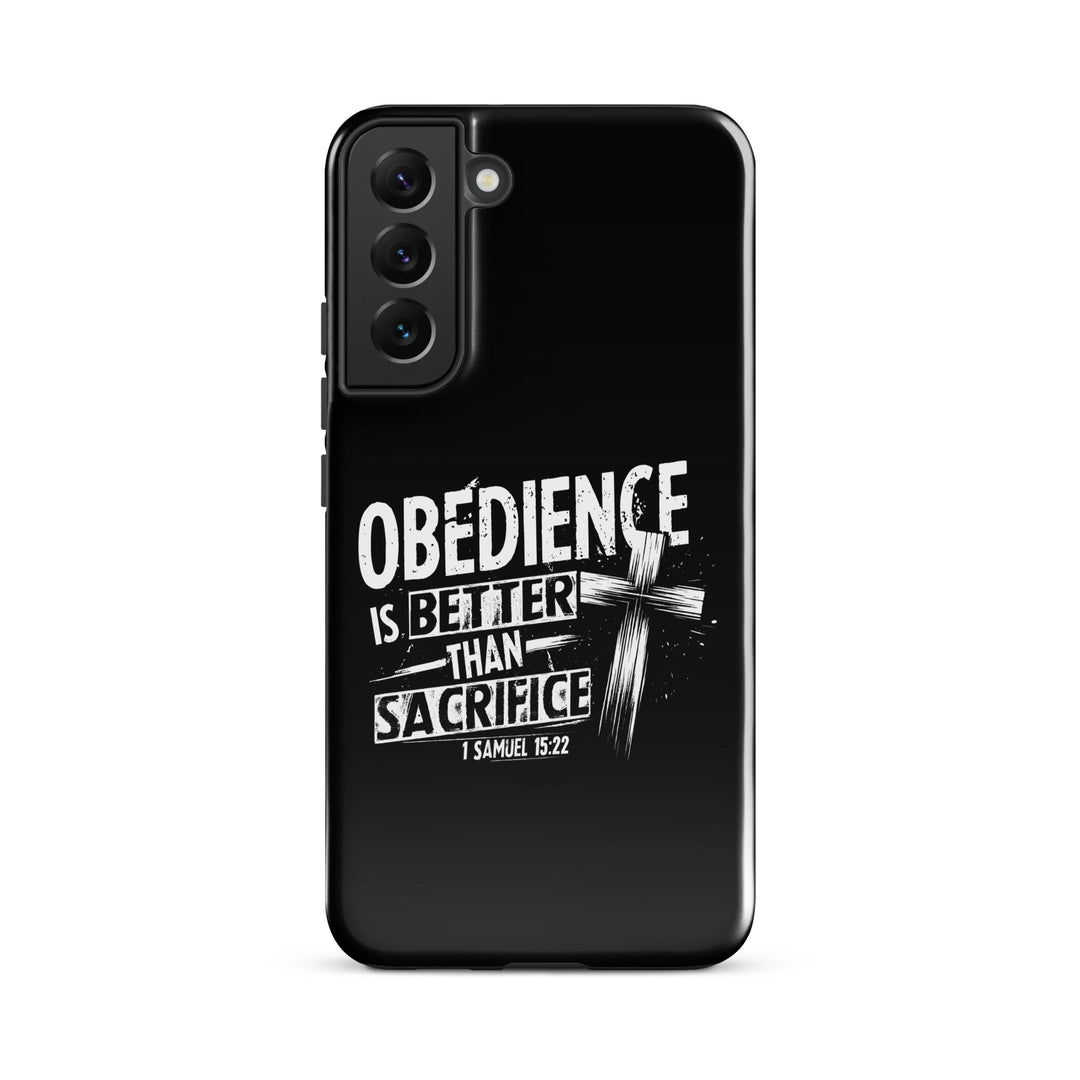 Christian Phone Case Obedience Is Better for Samsung® Samsung® Phone Cases Glossy Samsung Galaxy S22 Plus 