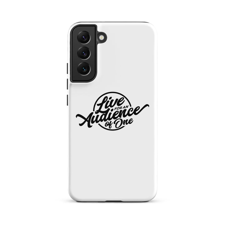 Christian Phone Case Audience of One White for Samsung® Samsung® Phone Cases Glossy Samsung Galaxy S22 Plus 