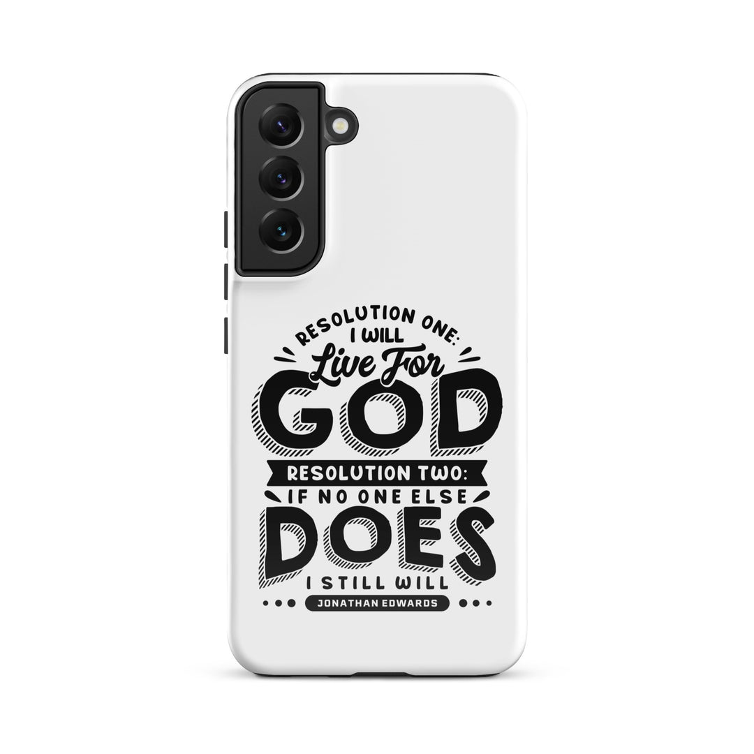 Christian Phone Case Live For God White for Samsung® Samsung® Phone Cases Glossy Samsung Galaxy S22 Plus 