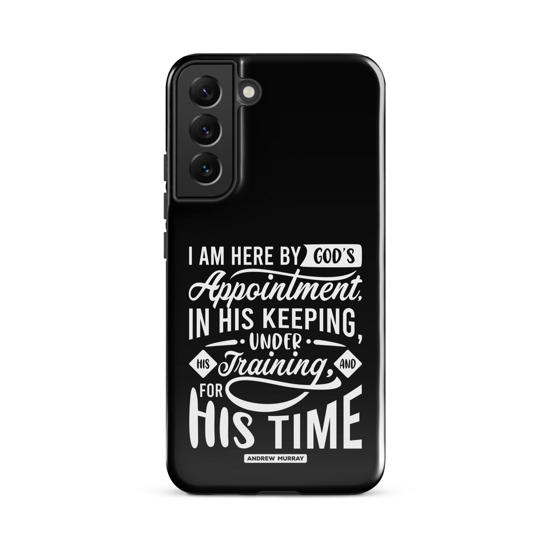 Christian Phone Case His Time Black for Samsung® Samsung® Phone Cases Glossy Samsung Galaxy S22 Plus 