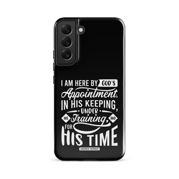 Christian Phone Case His Time Black for Samsung® Samsung® Phone Cases Glossy Samsung Galaxy S22 Plus 