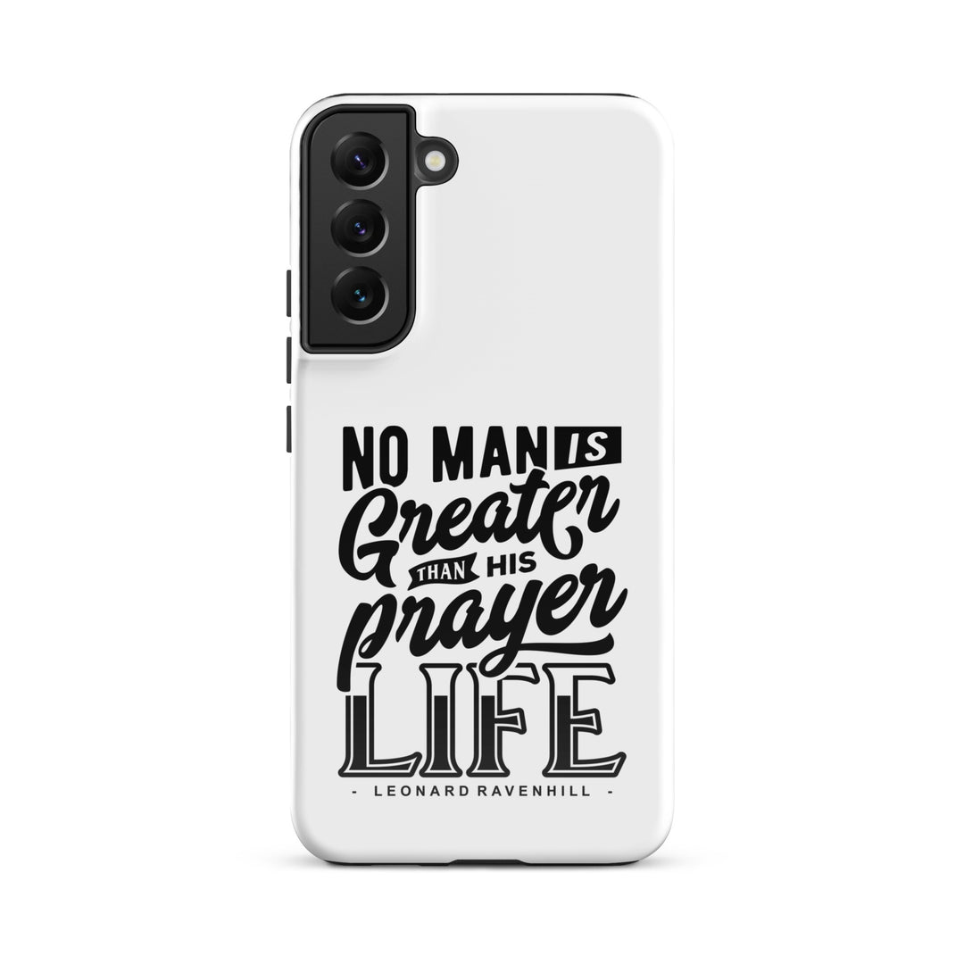 Christian Phone Case Prayer Life White for Samsung® Samsung® Phone Cases Glossy Samsung Galaxy S22 Plus 