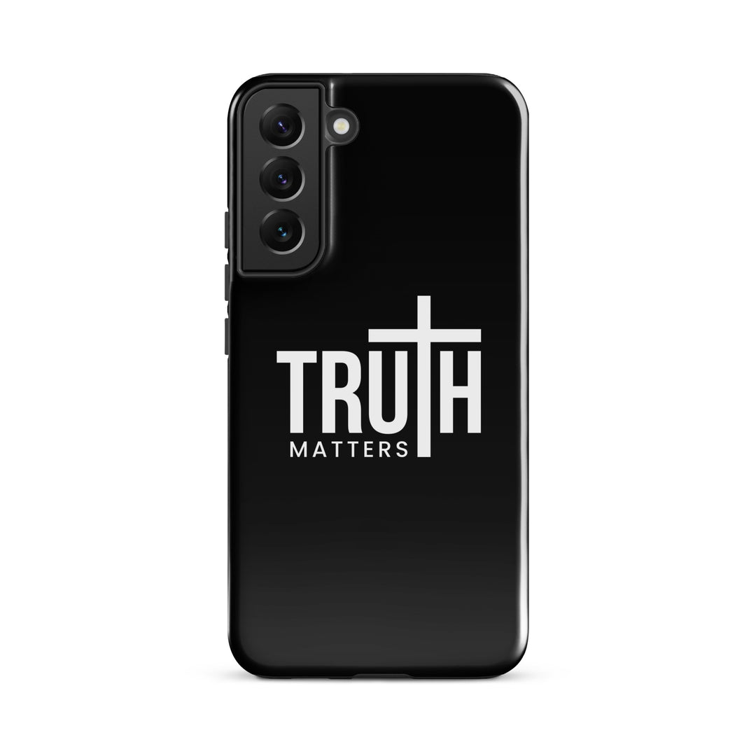 Christian Phone Case Truth Matters Black for Samsung® Samsung® Phone Cases Glossy Samsung Galaxy S22 Plus 