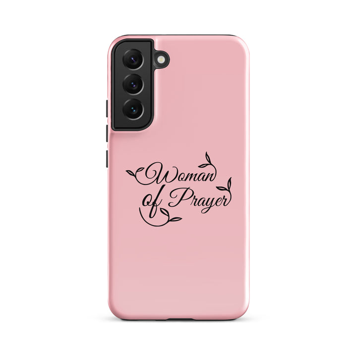 Christian Phone Case Woman of Prayer Pink for Samsung® Samsung® Phone Cases Glossy Samsung Galaxy S22 Plus 