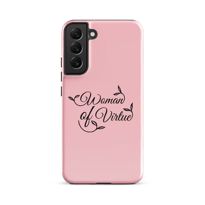 Christian Phone Case Woman of Virtue Pink for Samsung® Samsung® Phone Cases Glossy Samsung Galaxy S22 Plus 