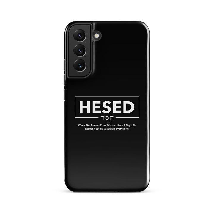 Christian Phone Case Hesed Everything Black for Samsung® Samsung® Phone Cases Glossy Samsung Galaxy S22 Plus 