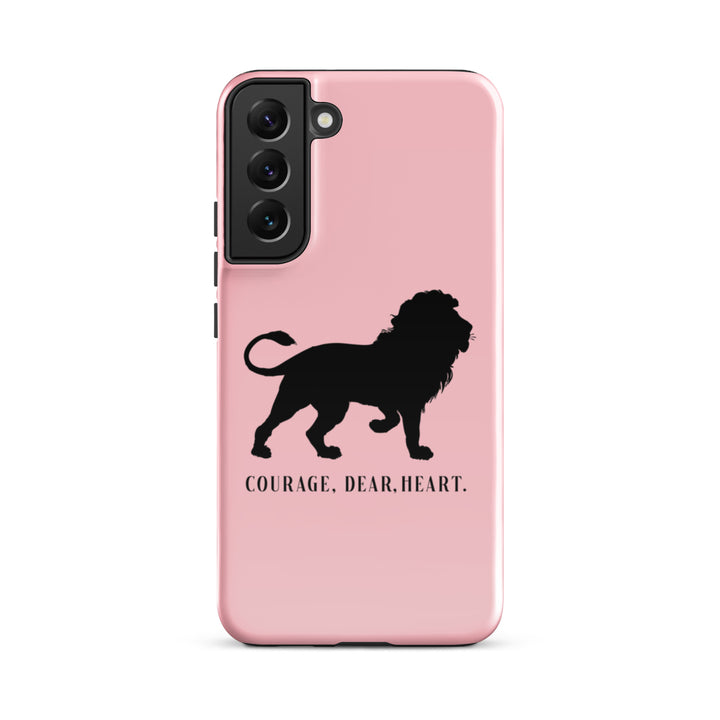 Christian Phone Case Courage Dear Heart Pink for Samsung® Samsung® Phone Cases Glossy Samsung Galaxy S22 Plus 