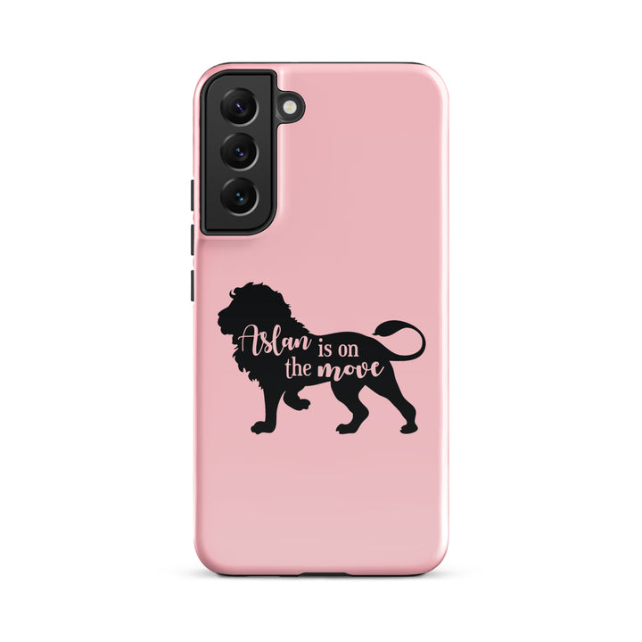 Christian Phone Case Aslan Is On The Move Pink for Samsung® Samsung® Phone Cases Glossy Samsung Galaxy S22 Plus 