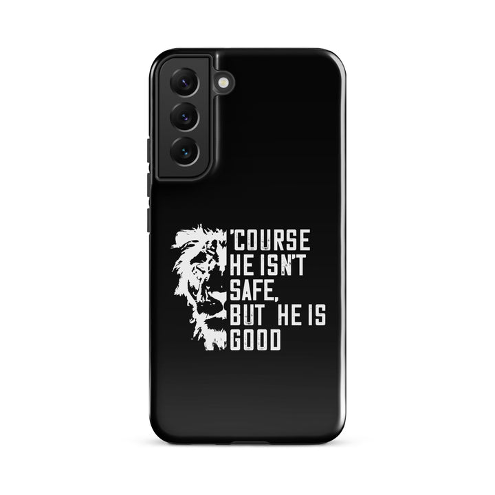 Christian Phone Case Christian Phone 'Course He Isn't Safe Black for Samsung® Samsung® Phone Cases Glossy Samsung Galaxy S22 Plus 