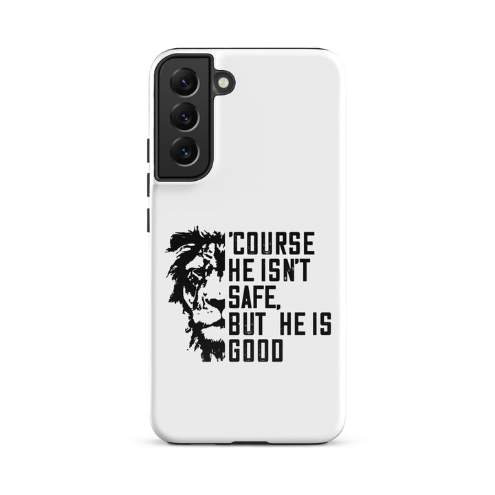 Christian Phone Case 'Course He Isn't Safe White for Samsung® Samsung® Phone Cases Glossy Samsung Galaxy S22 Plus 