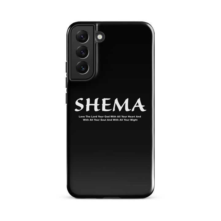 Christian Phone Case Shema Love The Lord Black for Samsung® Samsung® Phone Cases Glossy Samsung Galaxy S22 Plus 