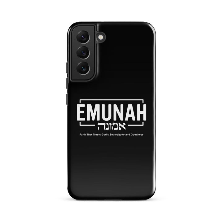 Christian Phone Case Emunah Faith That Trusts for Samsung® Samsung® Phone Cases Glossy Samsung Galaxy S22 Plus 