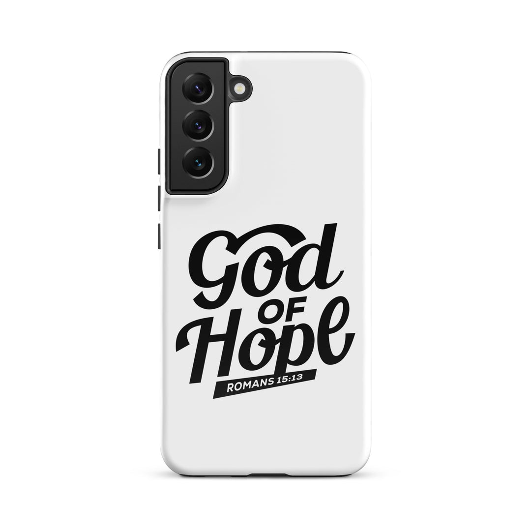 Christian Phone Case God of Hope White for Samsung® Samsung® Phone Cases Glossy Samsung Galaxy S22 Plus 