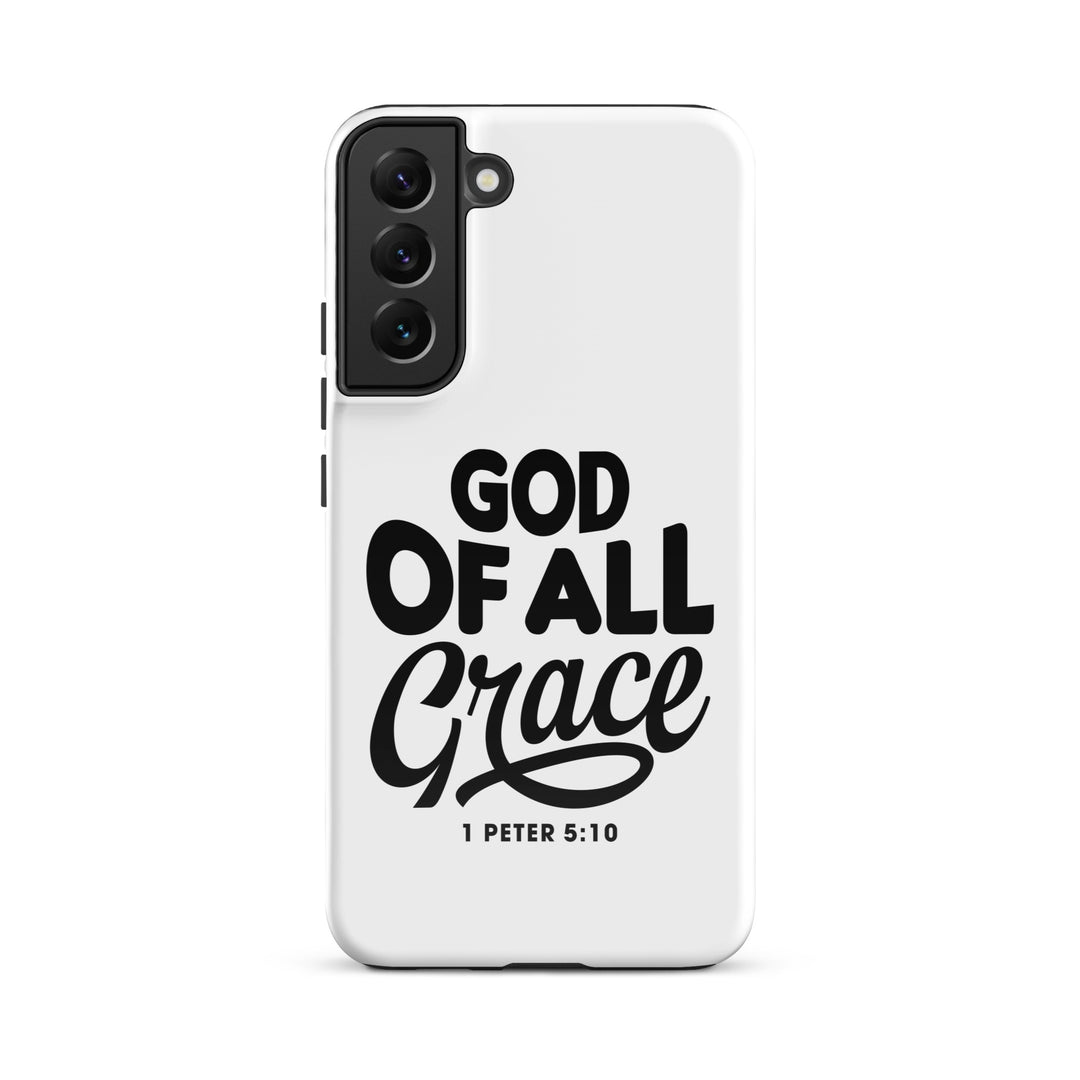 Christian Phone Case God of All Grace White for Samsung® Samsung® Phone Cases Glossy Samsung Galaxy S22 Plus 