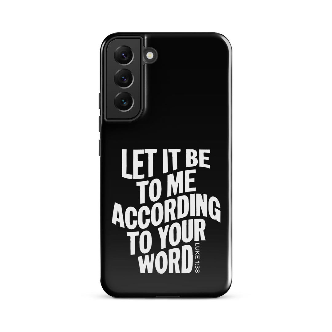 Christian Phone Case According To Your Word Black for Samsung® Samsung® Phone Cases Glossy Samsung Galaxy S22 Plus 