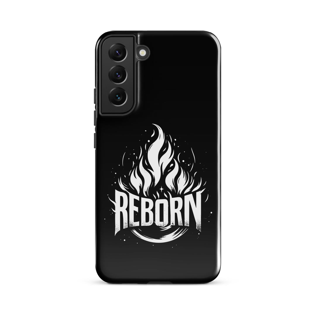 Christian Phone Case Reborn Black for Samsung® Samsung® Phone Cases Glossy Samsung Galaxy S22 Plus 