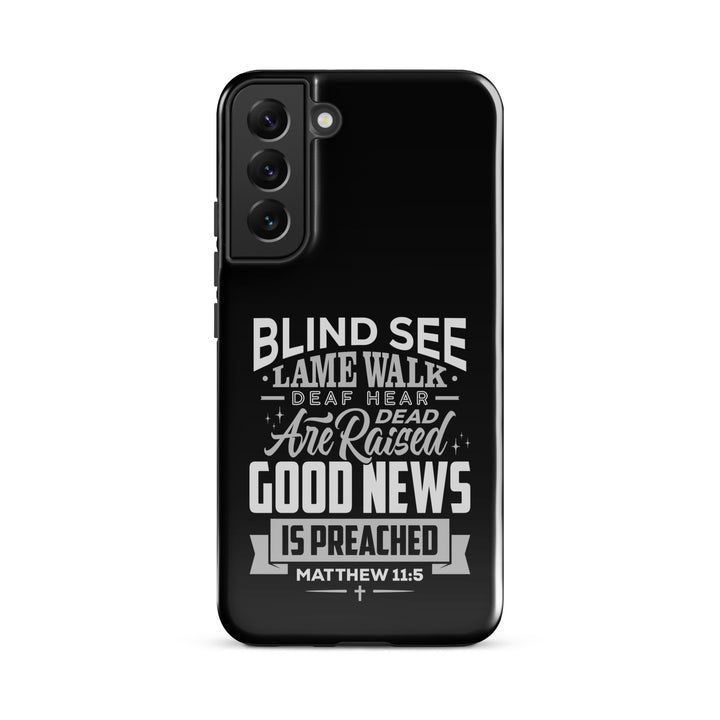 Christian Phone Case Go and Tell John Black for Samsung® Samsung® Phone Cases Glossy Samsung Galaxy S22 Plus 