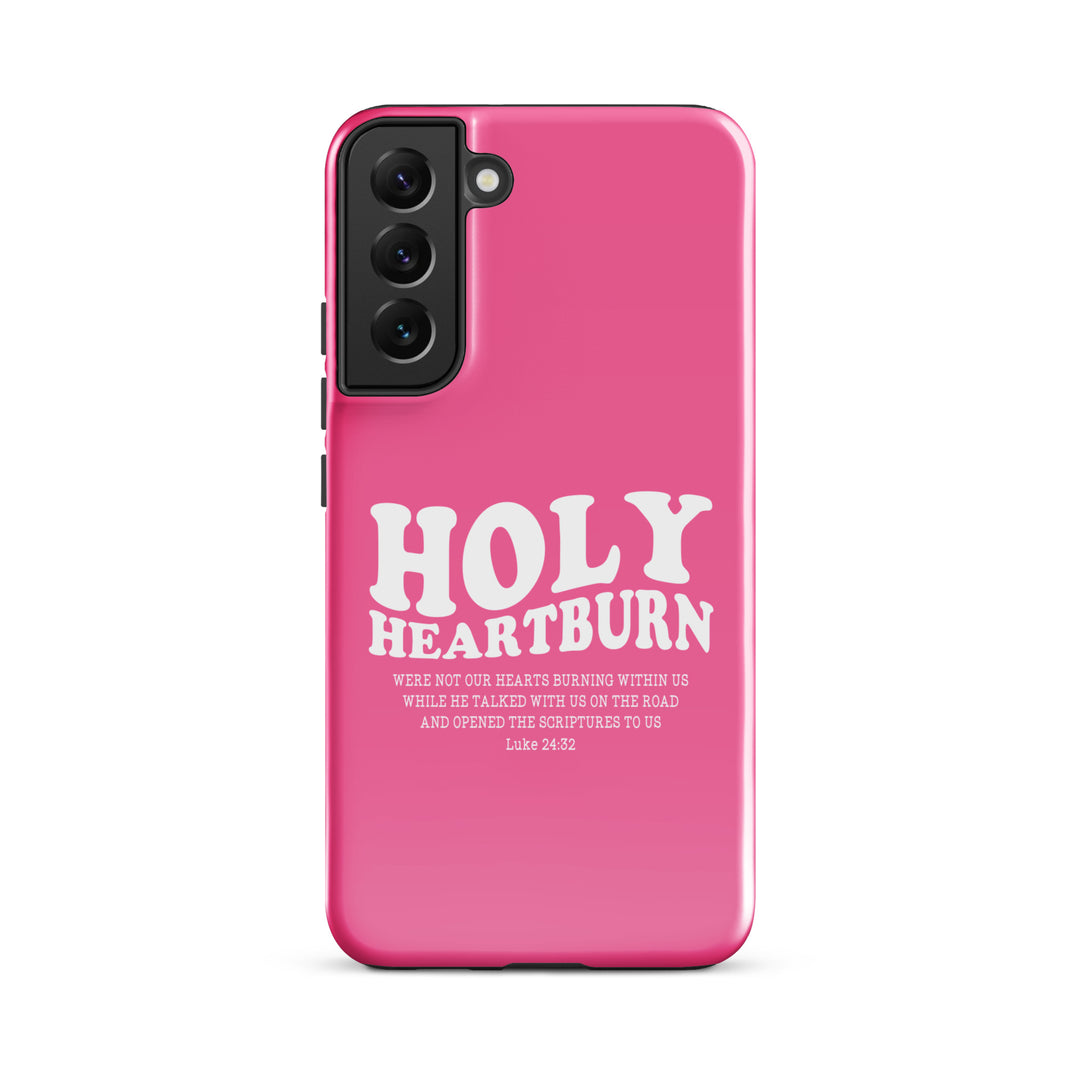 Christian Phone Case Holy Heartburn Pink for Samsung® Samsung® Phone Cases Glossy Samsung Galaxy S22 Plus 