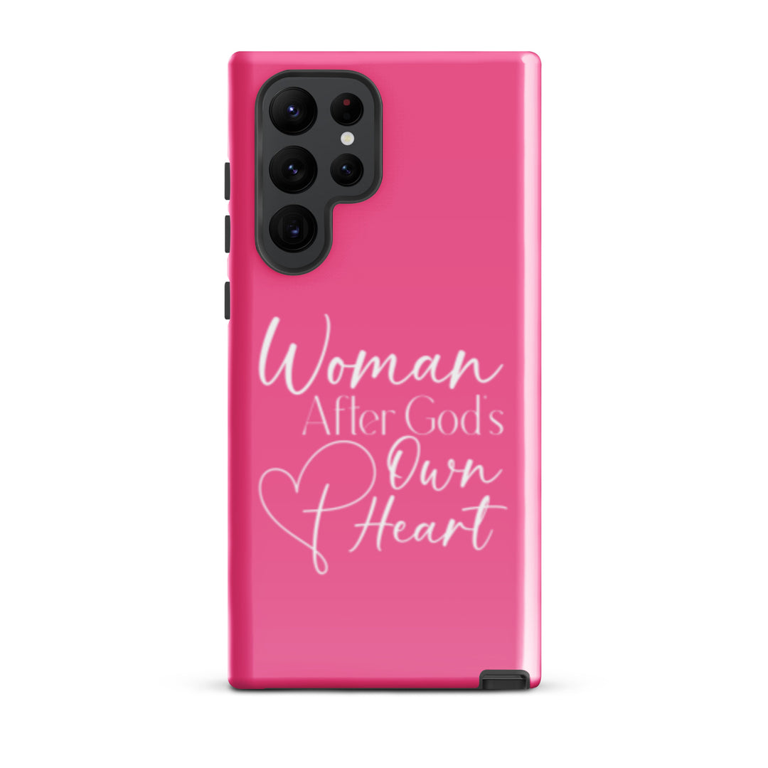 Christian Phone Case Woman After God's Heart for Samsung® Samsung® Phone Cases Glossy Samsung Galaxy S22 Ultra 