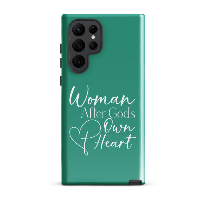 Christian Phone Case Woman After God's Heart for Samsung® Samsung® Phone Cases Glossy Samsung Galaxy S22 Ultra 