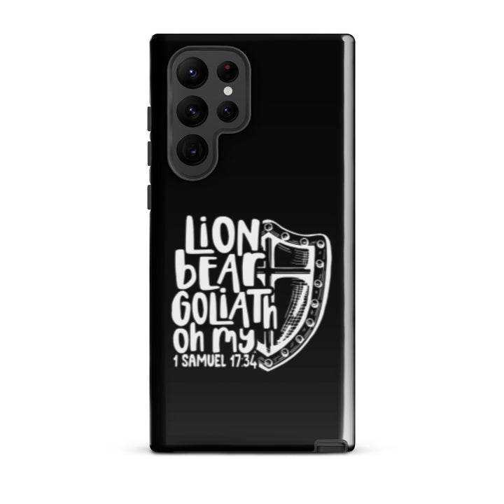 Christian Phone Case Lion Bear Goliath Oh My for Samsung® Samsung® Phone Cases Glossy Samsung Galaxy S22 Ultra 