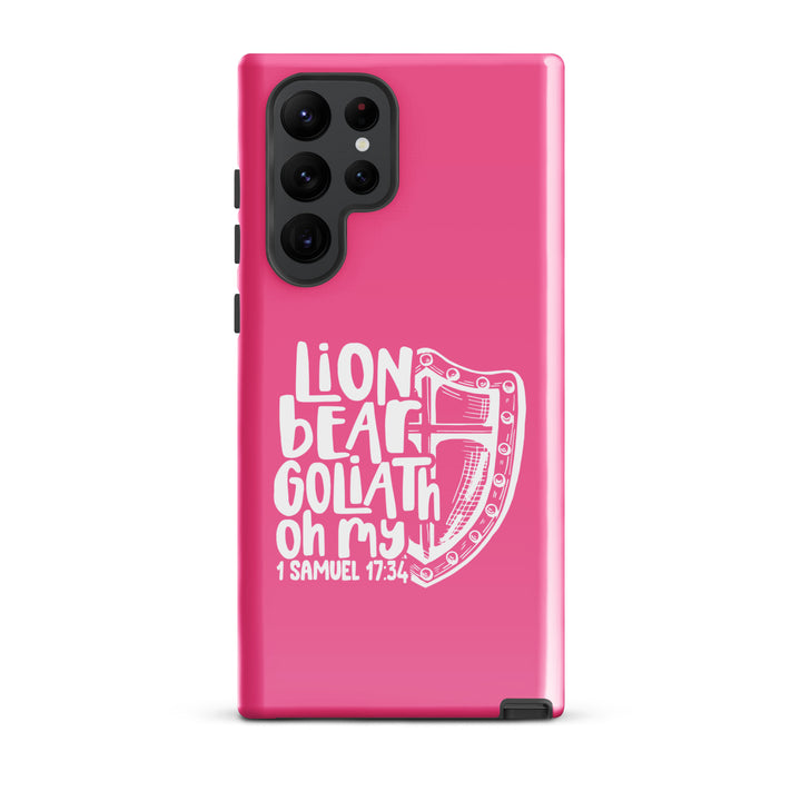 Christian Phone Case Lion Bear Goliath Oh My for Samsung® Samsung® Phone Cases Glossy Samsung Galaxy S22 Ultra 