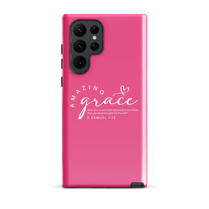 Christian Phone Case Amazing Grace Pink for Samsung® Samsung® Phone Cases Glossy Samsung Galaxy S22 Ultra 