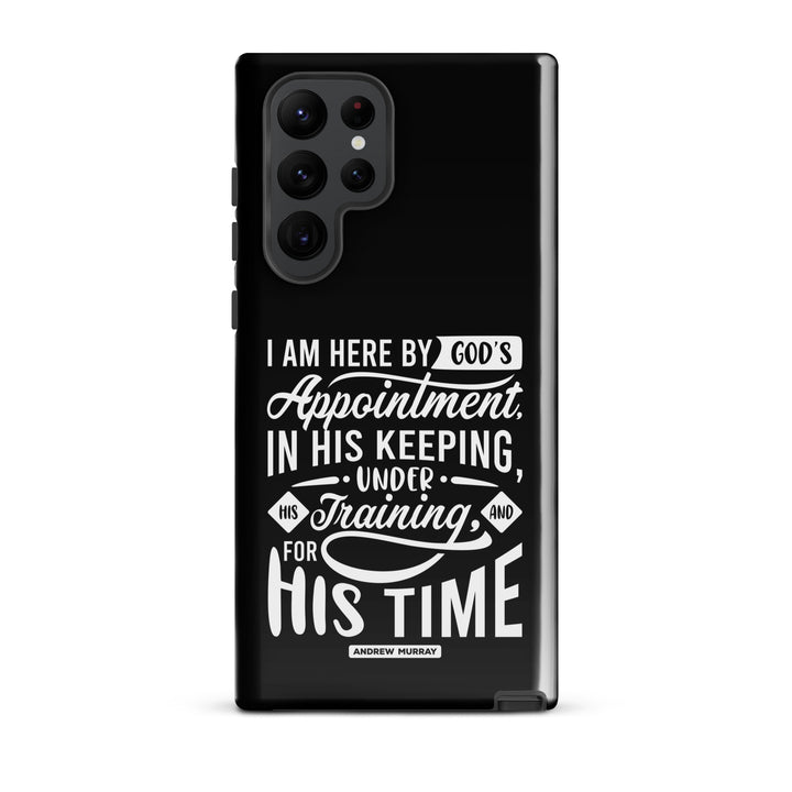 Christian Phone Case His Time Black for Samsung® Samsung® Phone Cases Glossy Samsung Galaxy S22 Ultra 