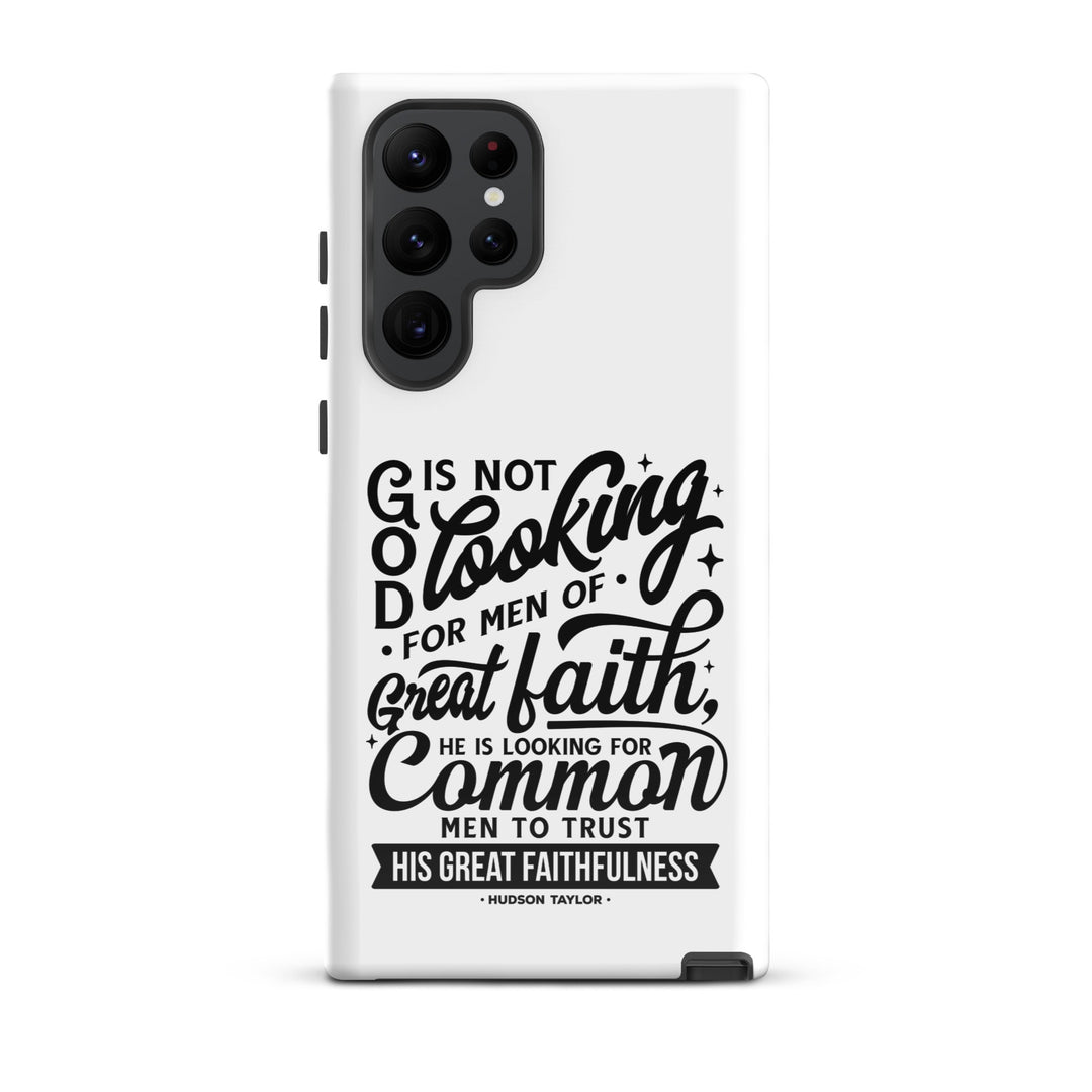 Christian Phone Case Common Men White for Samsung® Samsung® Phone Cases Glossy Samsung Galaxy S22 Ultra 