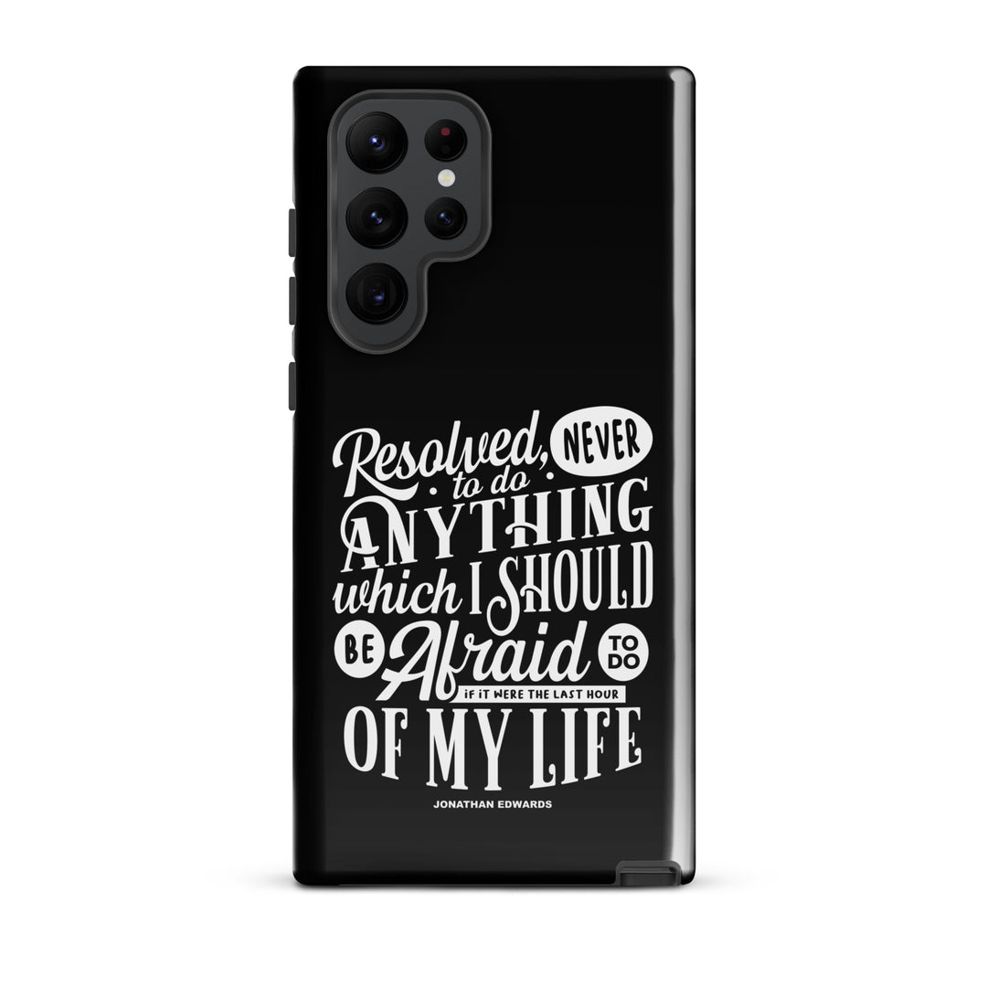 Christian Phone Case Last Hour Black for Samsung® Samsung® Phone Cases Glossy Samsung Galaxy S22 Ultra 