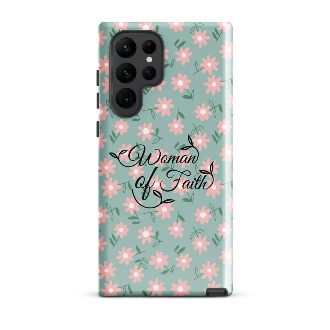 Christian Phone Case Woman of Faith Daisy for Samsung® Samsung® Phone Cases Glossy Samsung Galaxy S22 Ultra 