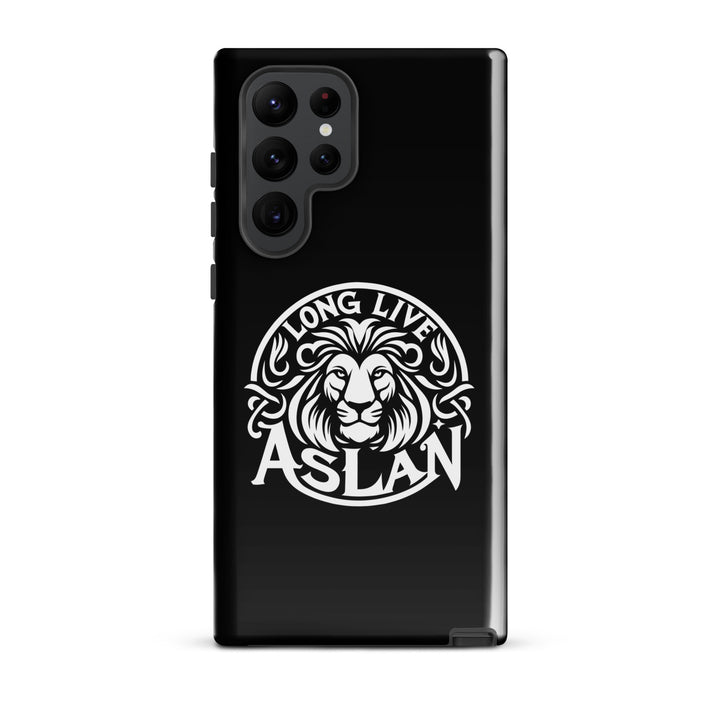 Christian Phone Case Long Live Aslan Black for Samsung® Samsung® Phone Cases Glossy Samsung Galaxy S22 Ultra 