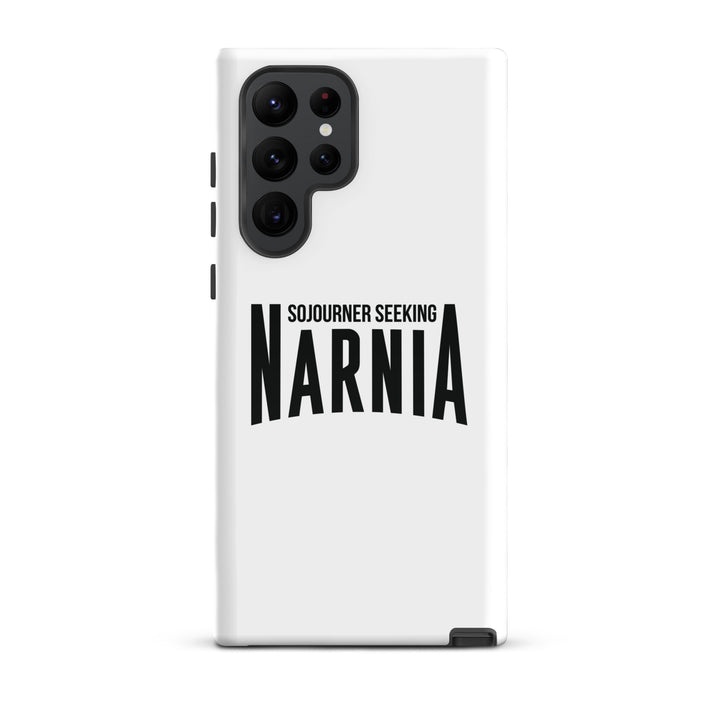 Christian Phone Case Sojourner Seeking Narnia White for Samsung® Samsung® Phone Cases Glossy Samsung Galaxy S22 Ultra 