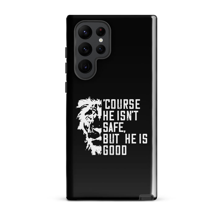 Christian Phone Case Christian Phone 'Course He Isn't Safe Black for Samsung® Samsung® Phone Cases Glossy Samsung Galaxy S22 Ultra 