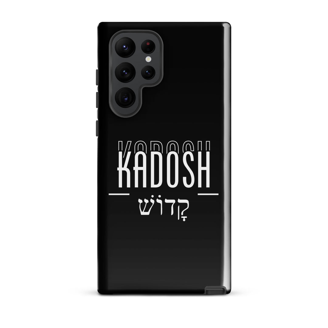 Christian Phone Case Kadosh Hebrew Black for Samsung® Samsung® Phone Cases Glossy Samsung Galaxy S22 Ultra 