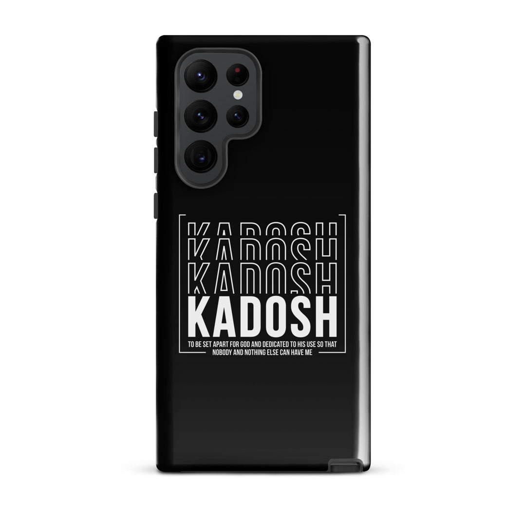 Christian Phone Case Kadosh Dedicated To His Use Black for Samsung® Samsung® Phone Cases Glossy Samsung Galaxy S22 Ultra 