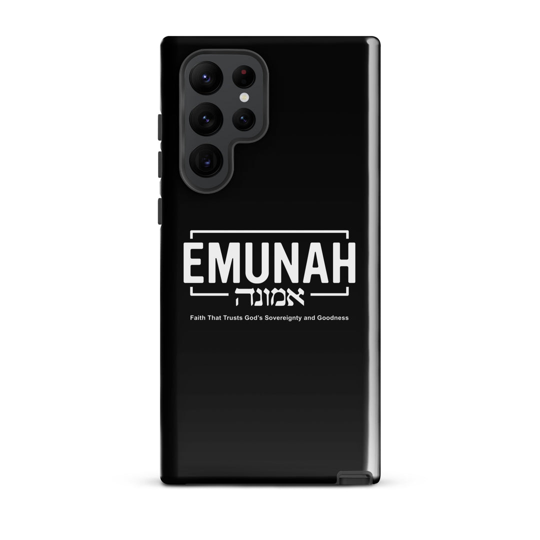 Christian Phone Case Emunah Faith That Trusts for Samsung® Samsung® Phone Cases Glossy Samsung Galaxy S22 Ultra 