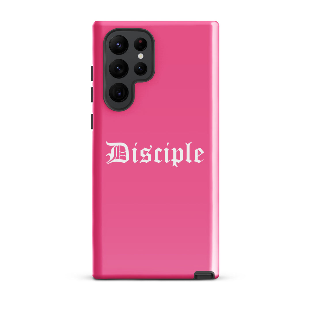 Christian Phone Case Disciple Pink for Samsung® Samsung® Phone Cases Glossy Samsung Galaxy S22 Ultra 