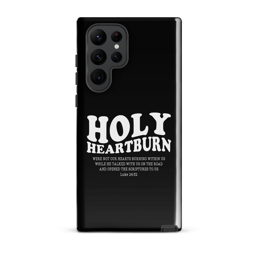 Christian Phone Case Holy Heartburn Black for Samsung® Samsung® Phone Cases Glossy Samsung Galaxy S22 Ultra 