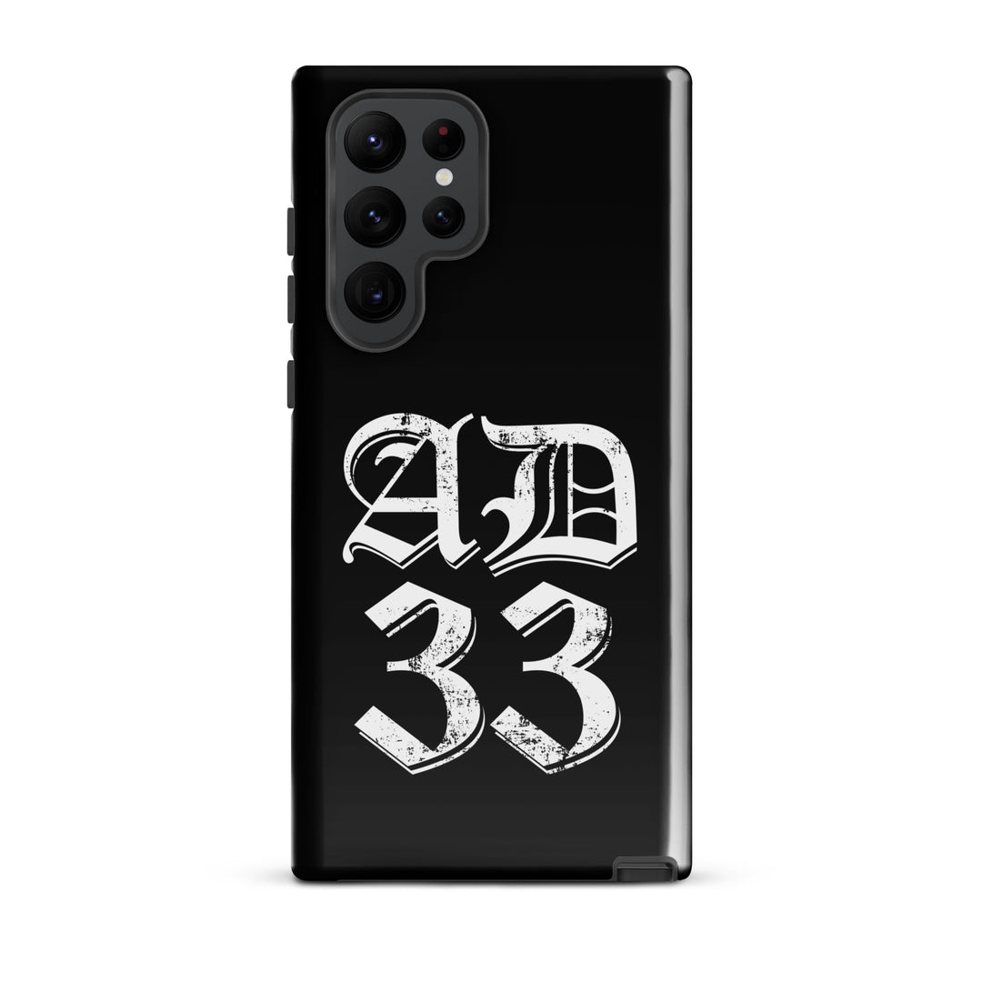 Christian Phone Case AD 33 Old English Black for Samsung® Samsung® Phone Cases Glossy Samsung Galaxy S22 Ultra 