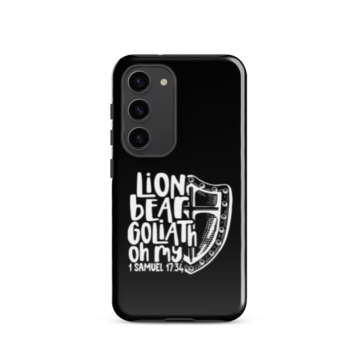 Christian Phone Case Lion Bear Goliath Oh My for Samsung® Samsung® Phone Cases Glossy Samsung Galaxy S23 