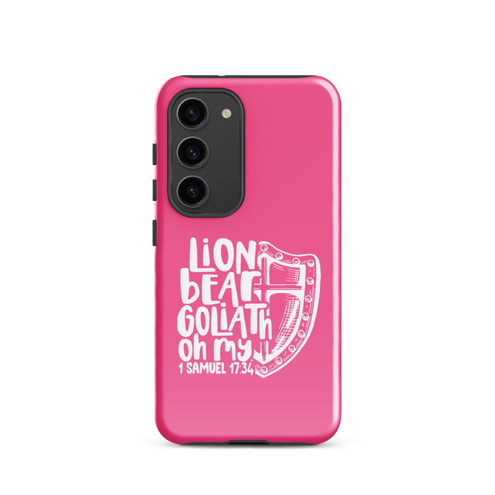 Christian Phone Case Lion Bear Goliath Oh My for Samsung® Samsung® Phone Cases Glossy Samsung Galaxy S23 