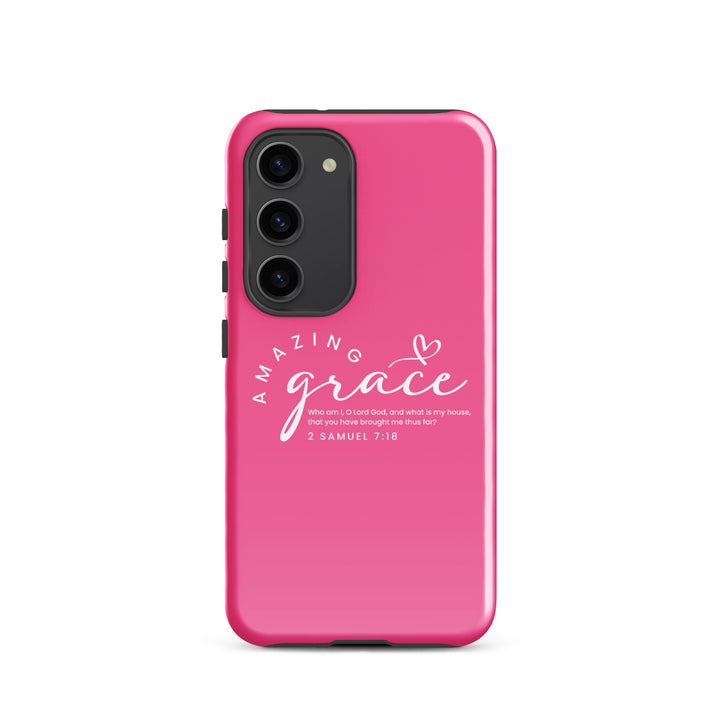 Christian Phone Case Amazing Grace Pink for Samsung® Samsung® Phone Cases Glossy Samsung Galaxy S23 