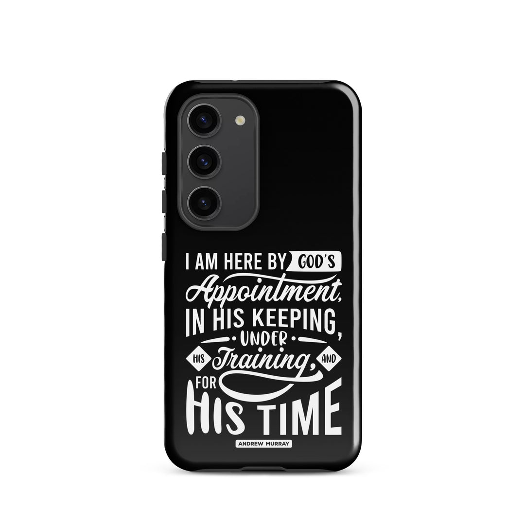 Christian Phone Case His Time Black for Samsung® Samsung® Phone Cases Glossy Samsung Galaxy S23 