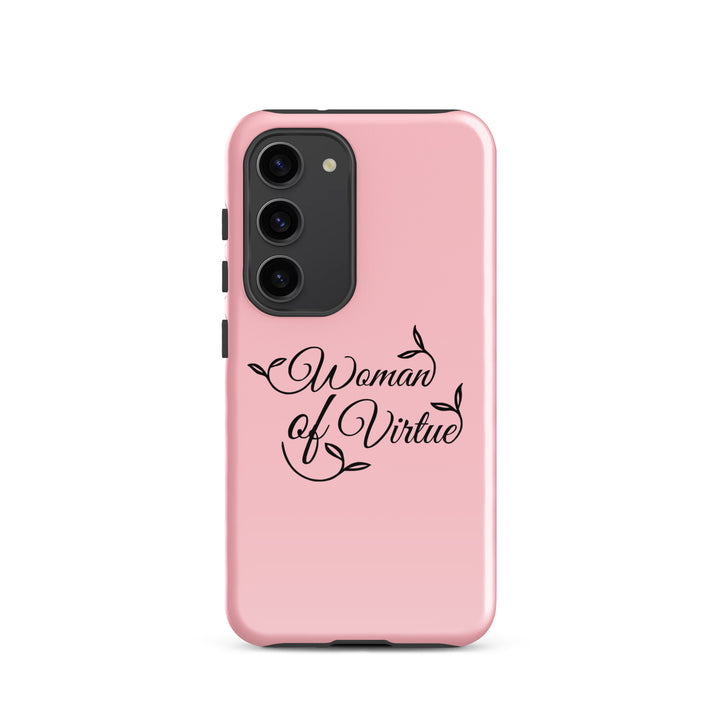 Christian Phone Case Woman of Virtue Pink for Samsung® Samsung® Phone Cases Glossy Samsung Galaxy S23 